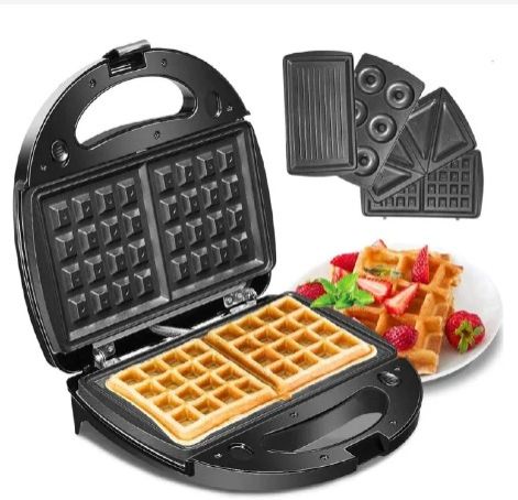 Sokany 4in1 Non Stick Sandwich Maker, Doughnut, Toaster Maker and Waffle Maker