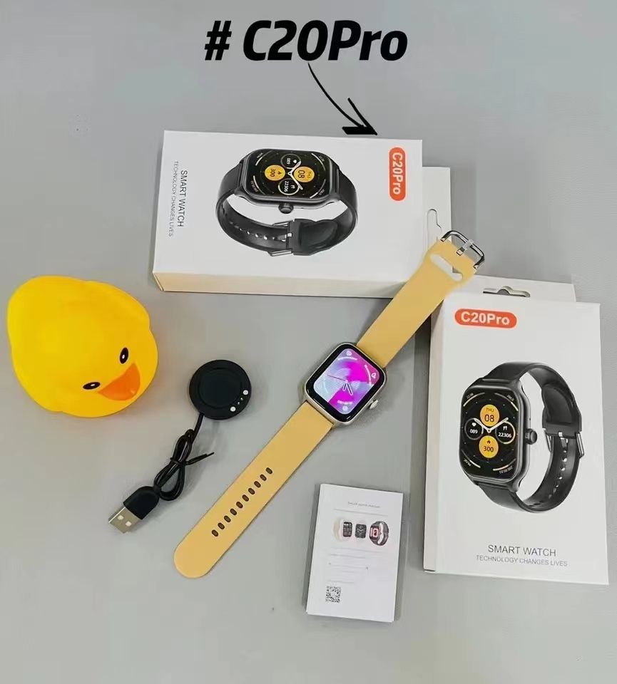 New C20Pro Smart Watch Bluetooth Call Sports Fitness Smartwatches Heart Rate Blood Pressure Monitor Tracker For Smart Phones