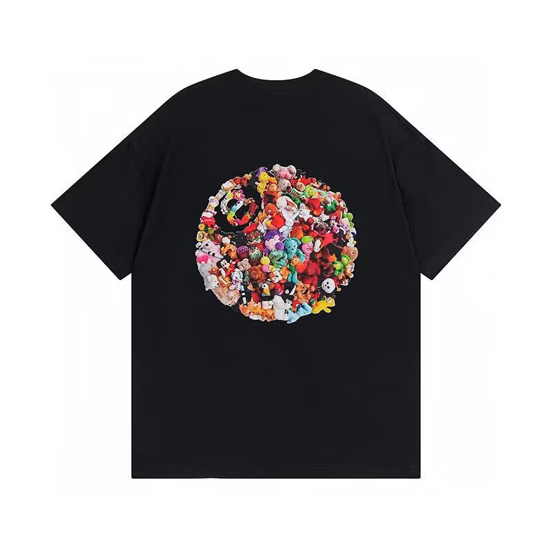 American Streetwear Men T-Shirt Harajuku Hip Hop Y2K Stussy Print Oversized Top Men and Women Round Neck Short Sleeve Top T-Shirts