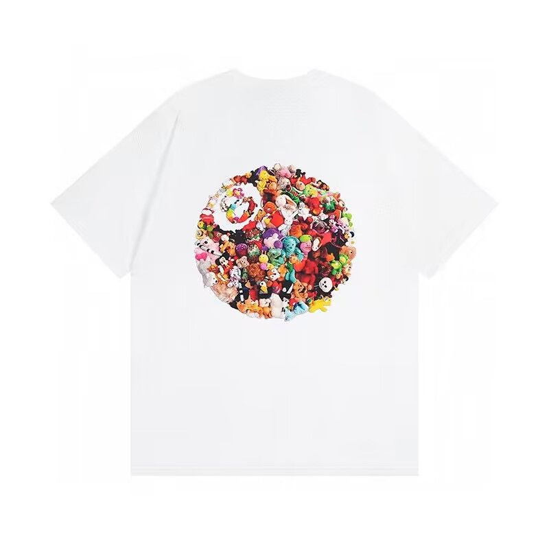 American Streetwear Men T-Shirt Harajuku Hip Hop Y2K Stussy Print Oversized Top Men and Women Round Neck Short Sleeve Top T-Shirts