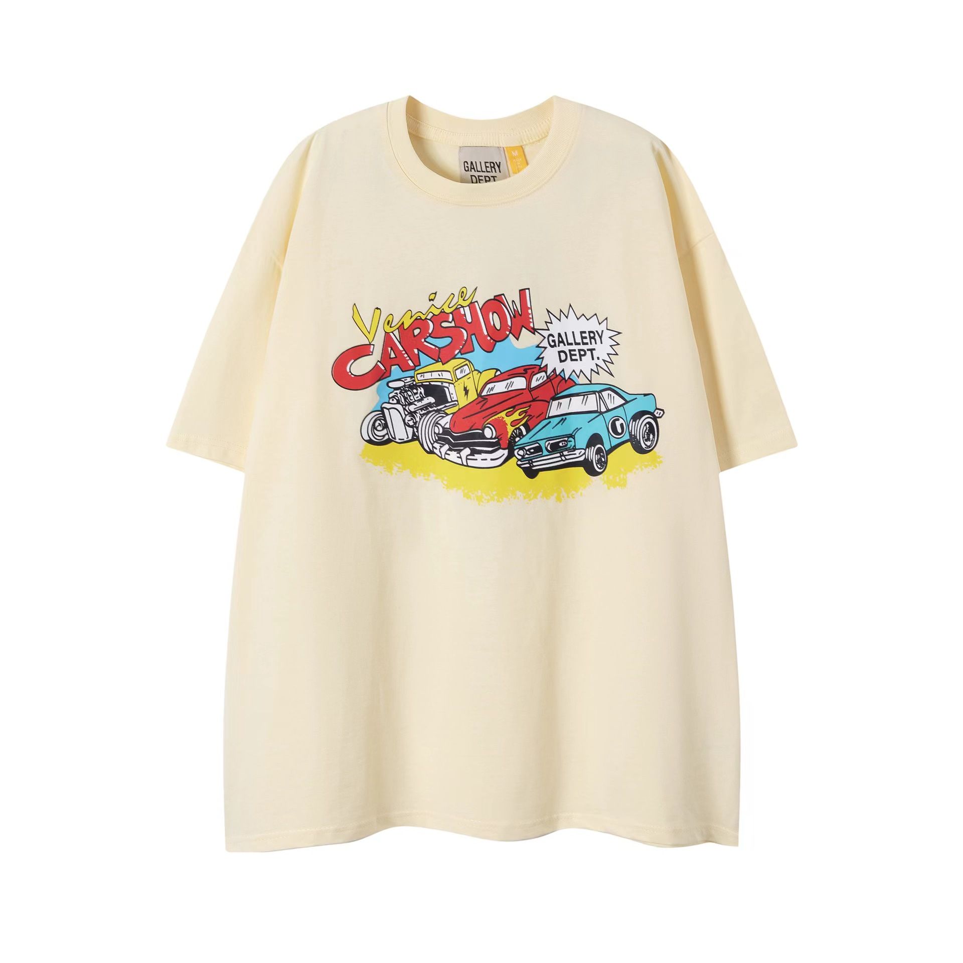 GALLERY DEPT FOG T Shirt Men High Street Short Sleeve T-shirts Hip Hop Shirt Men Tops Brand Shirt