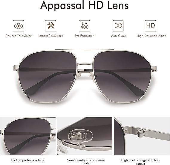 Retro Aviator Sunglasses for Women Men Vintage Square Metal Frame Sun Glasses CJ9325