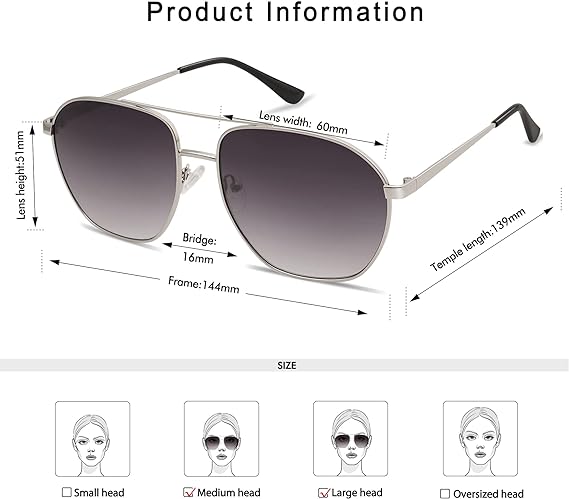 Retro Aviator Sunglasses for Women Men Vintage Square Metal Frame Sun Glasses CJ9325