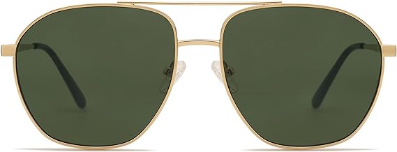 Retro Aviator Sunglasses for Women Men Vintage Square Metal Frame Sun Glasses CJ9325