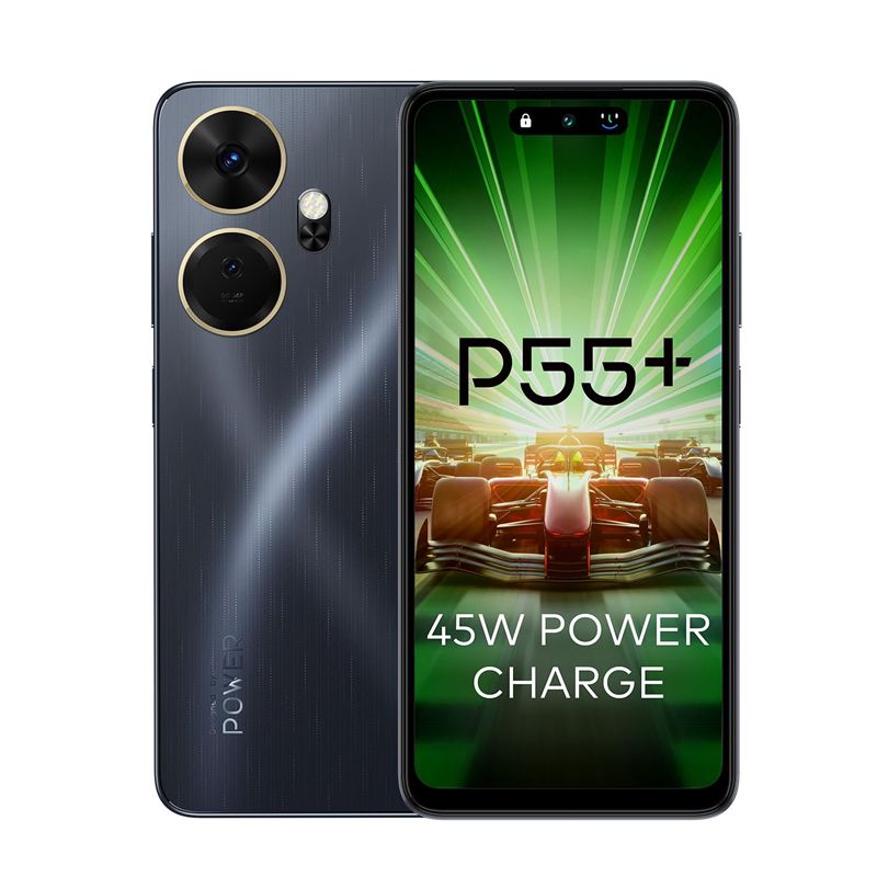 Itel P55 Plus 128GB+16(8+8)GB RAM  6.6" Display Phone Dual SIM 4G LTE Network 50MP+8MP Camera 45W Fast Charging 5000mAh Baterry Fingerprint And Face Unlock P55+ Smart Phones