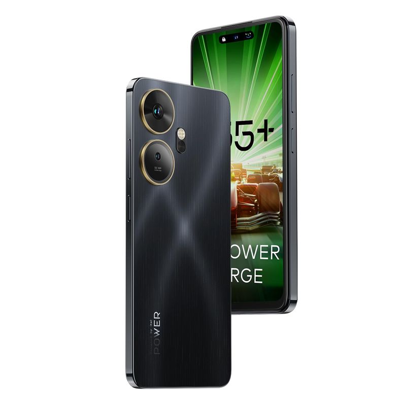 Itel P55 Plus 128GB+16(8+8)GB RAM  6.6" Display Phone Dual SIM 4G LTE Network 50MP+8MP Camera 45W Fast Charging 5000mAh Baterry Fingerprint And Face Unlock P55+ Smart Phones