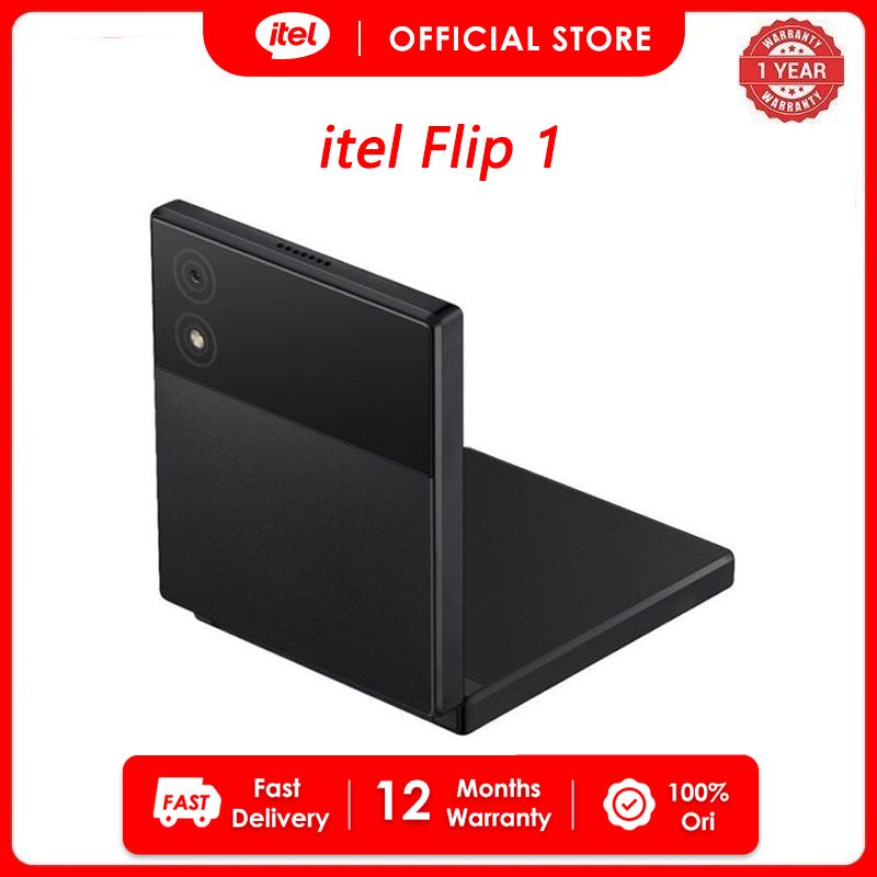 itel Flip 1 2.4", Folding Phone, 1200mAh, Dual SIM Feature