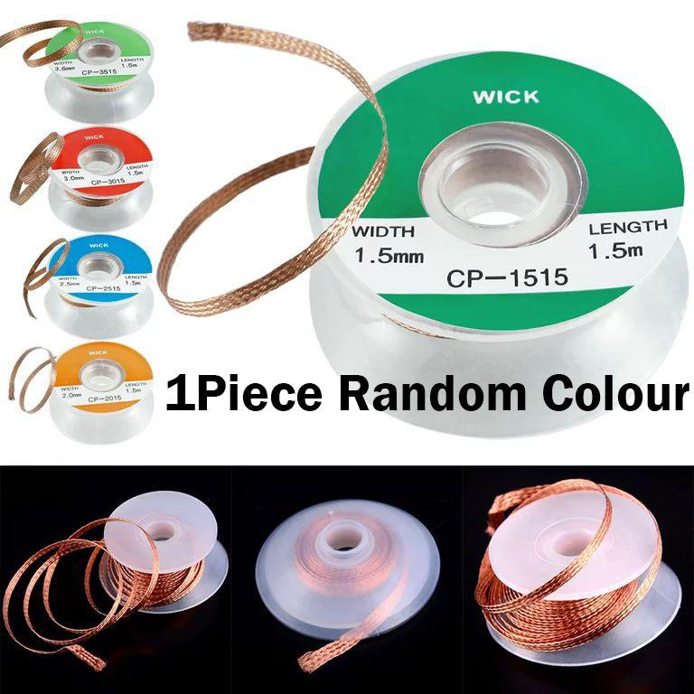 Professional Desoldering Wick Braid Tape Copper Welding Solder Remover 1/1.5/2.5/3/3.5/4mm Wire Soldering Wick Tin Lead Cord Flux BGA Repair Tool