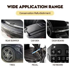 Rayhong Crystal Coating Plastic Car Trim Restorer Refresher Retreading Agent Maintenance Wax Renewed Interior Parts Accessories 30ml