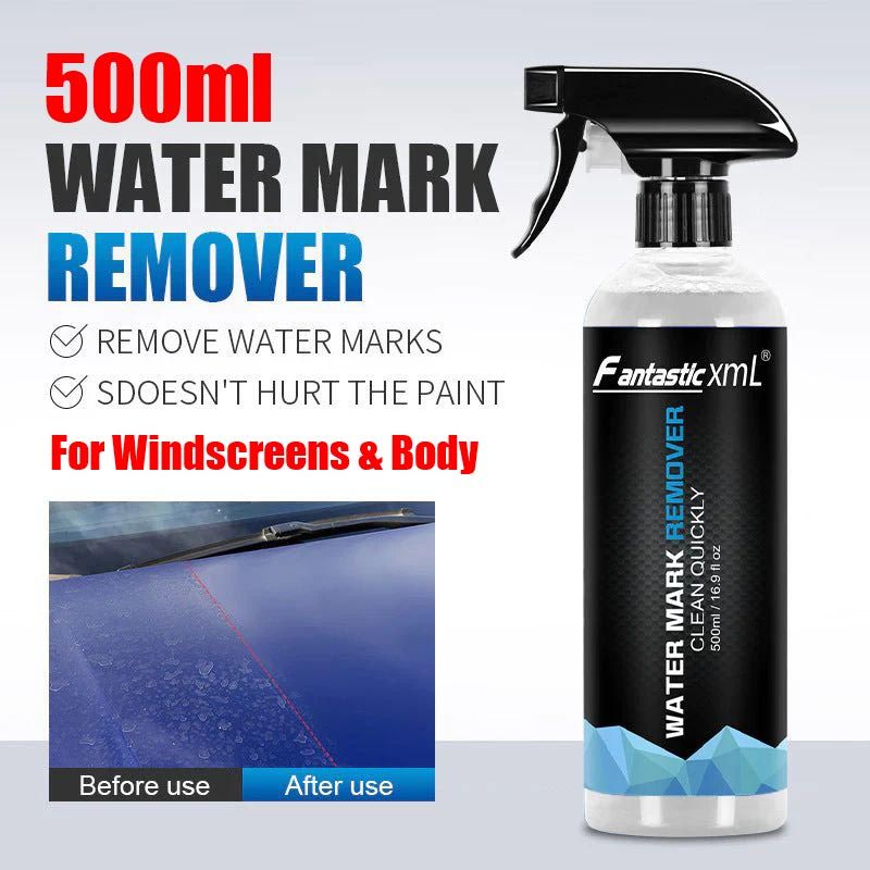 Fantastic xmL Watermark Car Water Stain Remover 500ml - For Paint, Body, Windows, Windscreens, Glasses Water Mark Removal.