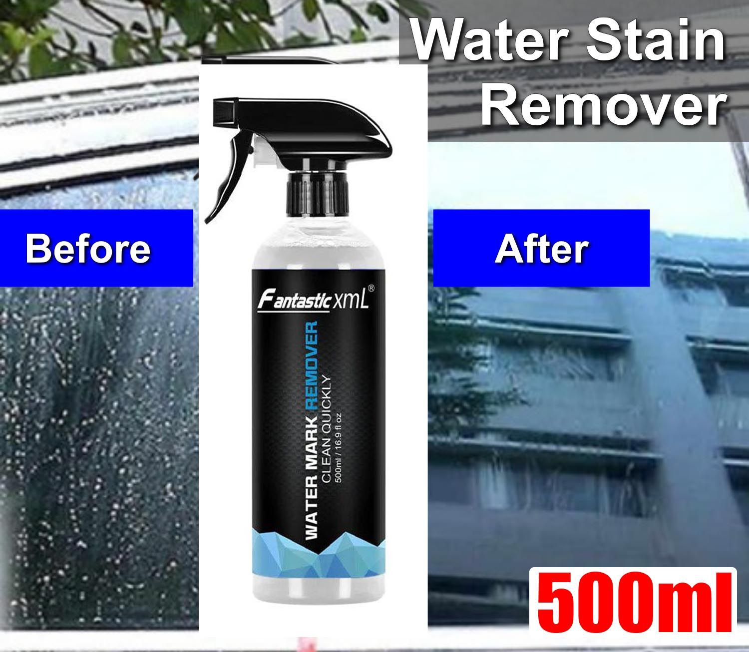 Fantastic xmL Watermark Car Water Stain Remover 500ml - For Paint, Body, Windows, Windscreens, Glasses Water Mark Removal.
