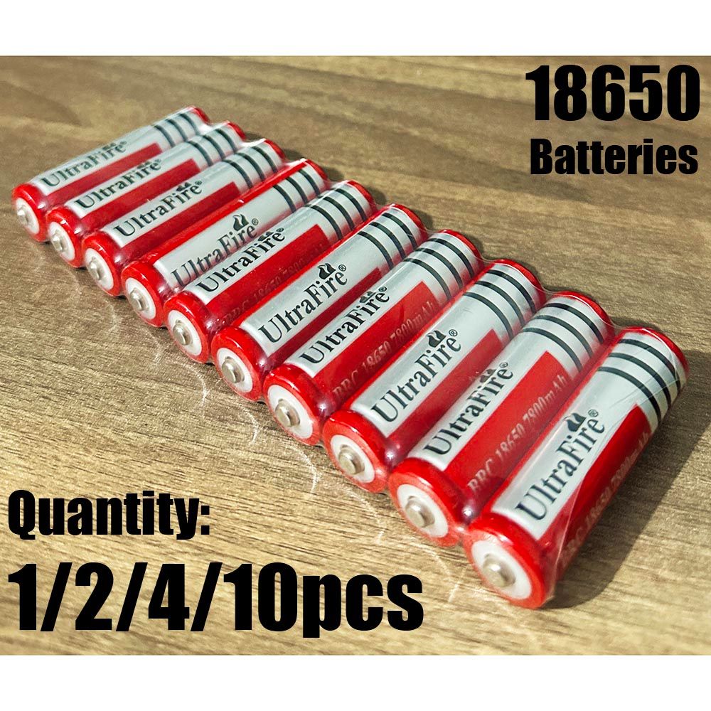 UltraFire 3.7V li-ion 18650 Rechargeable BRC Lithium Battery Batteries With Protection Board