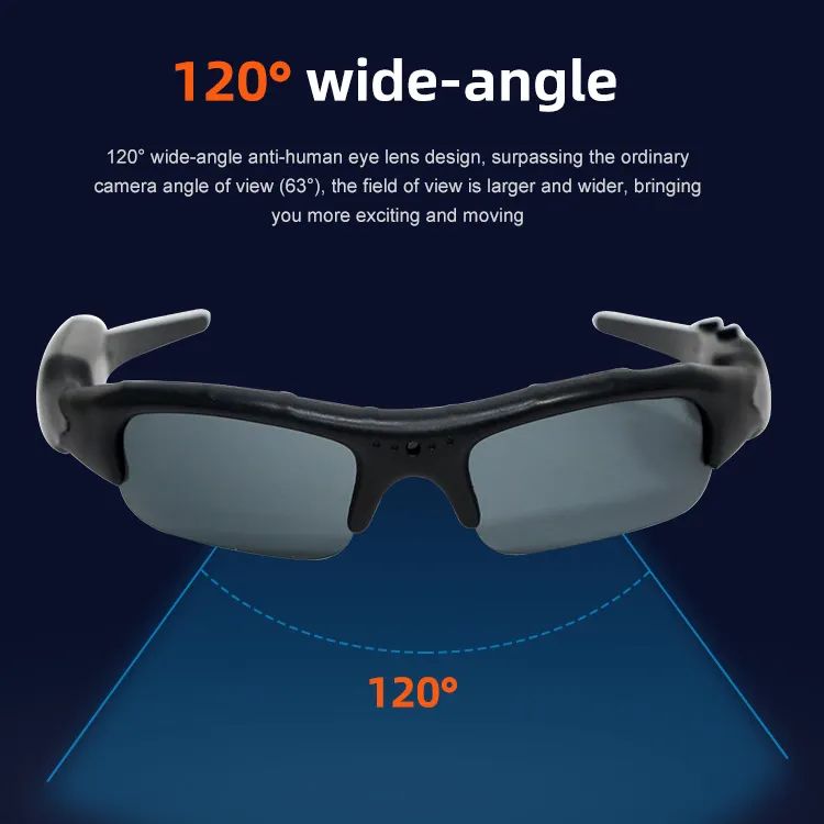 Spy Glasses Hidden Camera Polarized Sunglasses Detective Video Recorder(Micro SD Card NOT Included)