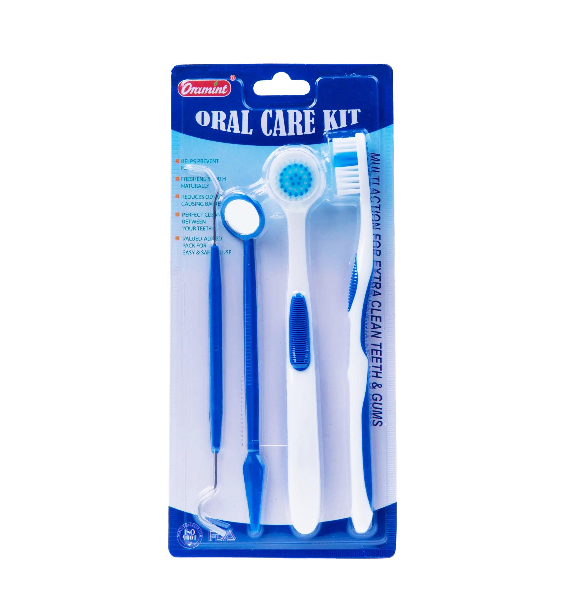 Oramint Oral Care Kit - Tooth Tongue Interdental Brushes Dental Mirror