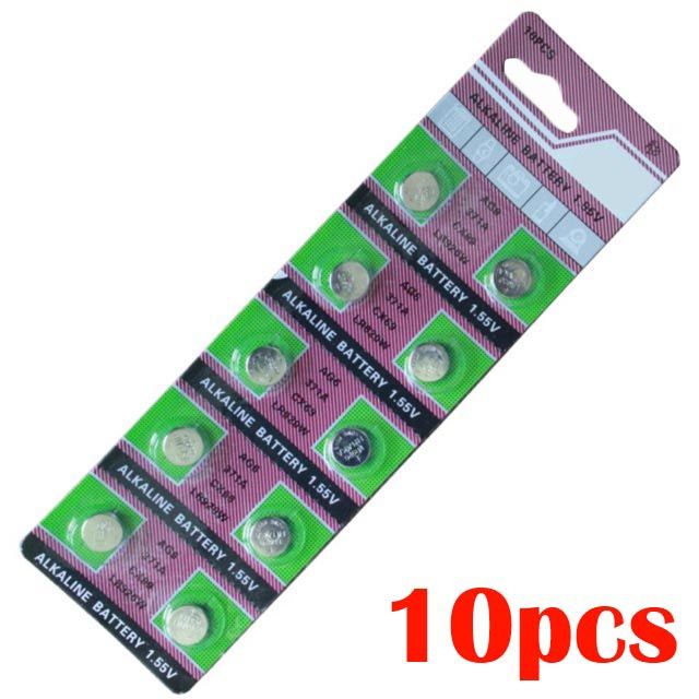 10pcs AG6 Watch Battery 1.55V Alkaline Button Cell Button LR920 371 Remote Toy Electronics