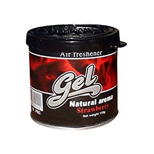 Car Air Freshener Gel Natural Aroma 110g - For Home, Office, Wardrobe, Washroom - Rose, Lemon, Strawberry, Jasmine, Bluk Kou, Orange