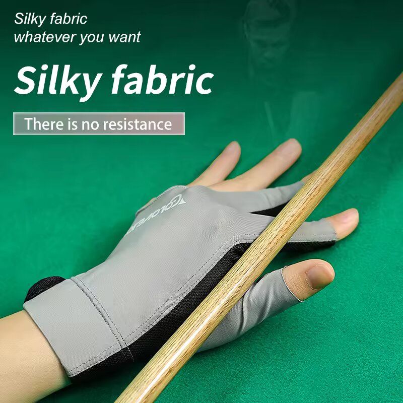Left Hand Three Finger Billiard Glove Pool Snooker Sport Gloves 3 Fingers Pool Gloves Universal Size