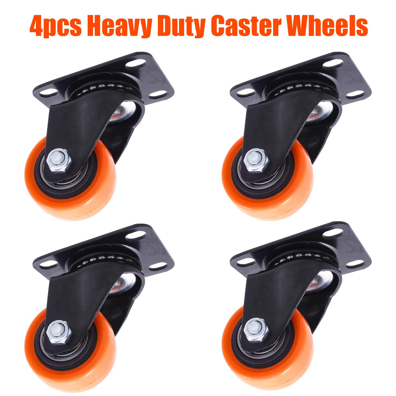 4pcs Ball Bearing Swivel Caster Wheels Heavy Duty Office Chair Replacement for Protecting Furniture Wheel Shelf Floor