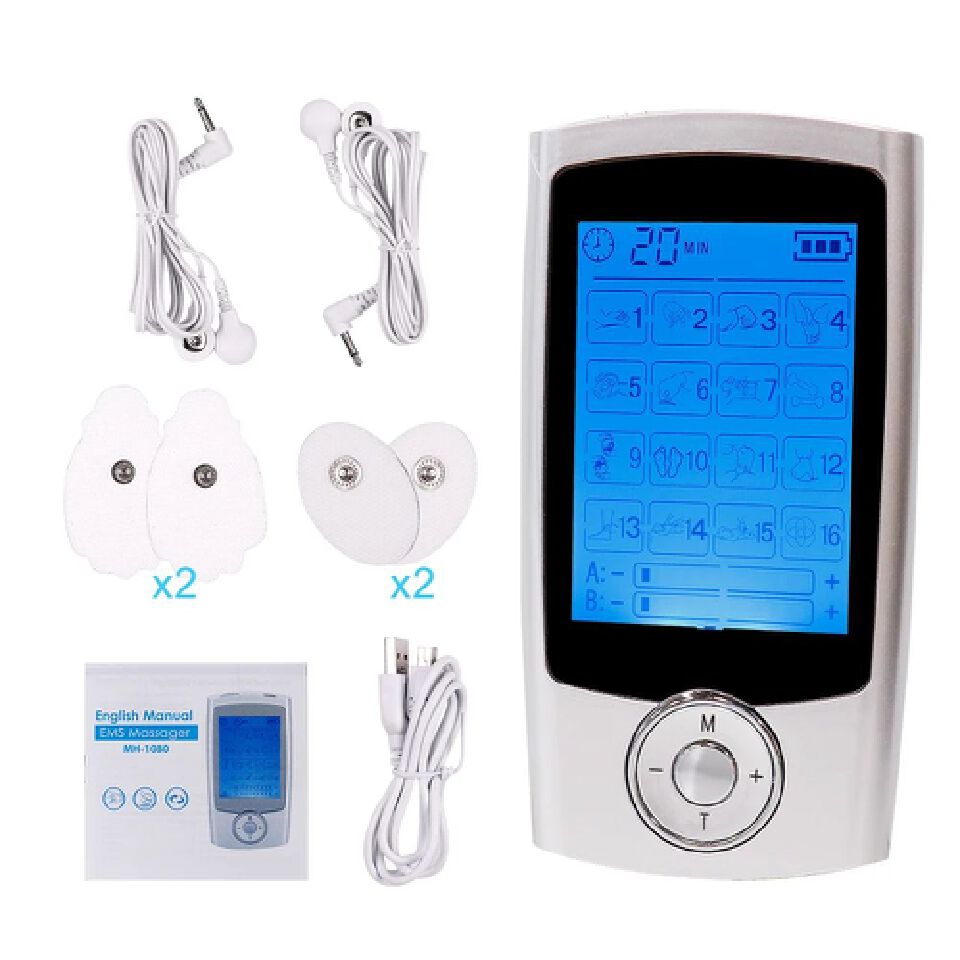 16 Mode Digital Electronic Tens Massage Unit Electrical Pulse Acupuncture Full Body Relax Muscle Therapy Massager Stimulator