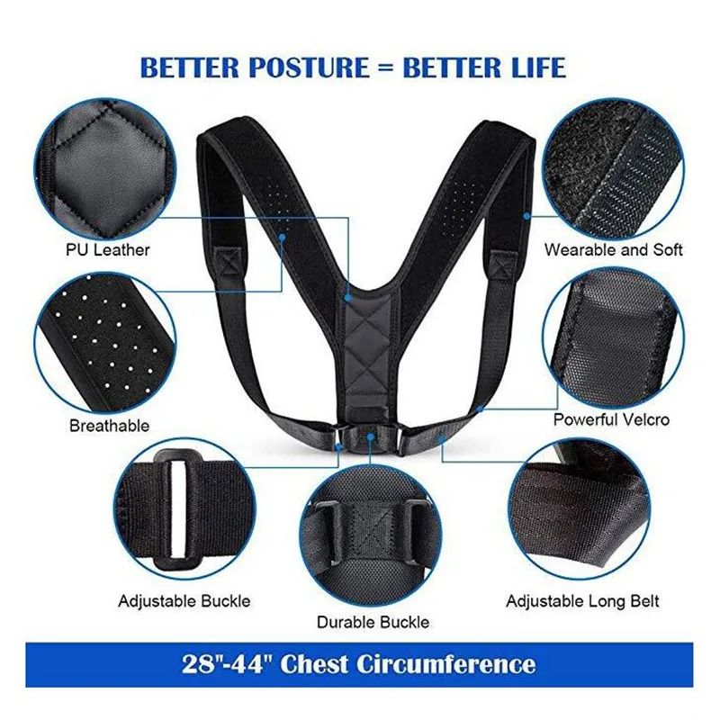 Back Support Posture Corrector Body Shapers Clavicle for Adult Children Shapewear Corset Orthopedic Brace Shoulder Correct Belt