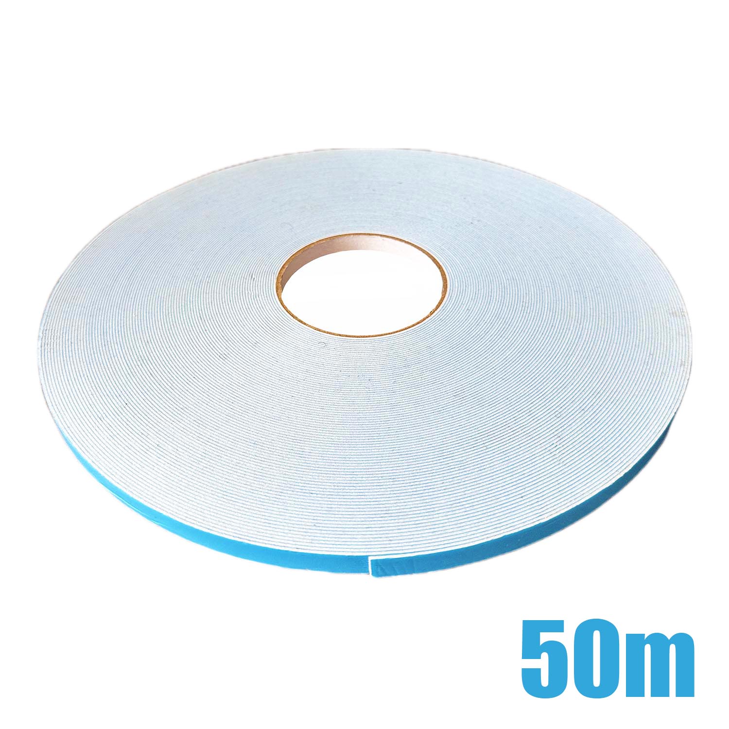 50M  Window Glazing Tape Double Sided Coated Foam Mounting White Coated Weather Resistant: Glass Bonding, Panel Installation, Gap Filling, Insulated Casements WGT