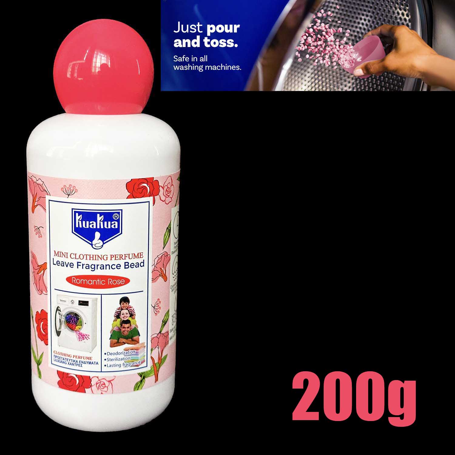 Romantic Rose - Washing Machine Laundry Fragrance Beads Perfume Leave Pods Booster Scent Softener Clothing Clean Detergent Use Care Wearing Diffuser Clothes