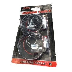 6 Piece Assorted Size Steel Hose Clamps Perfect for Auto and Home Repairs