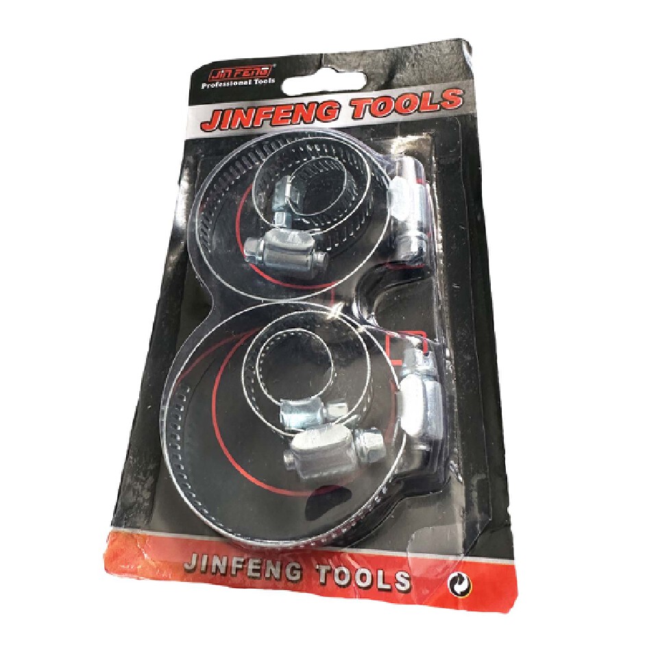 6 Piece Assorted Size Steel Hose Clamps Perfect for Auto and Home Repairs