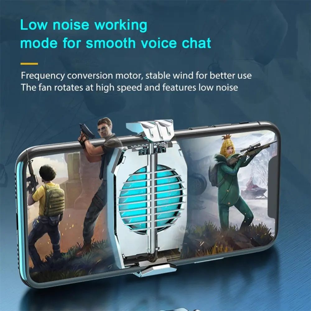 Rechargeable Phone Cooler with LED Universal Gaming Mobile Cooling Fan Radiator Turbo Hurricane Game Cell Cool Heat Sink Semiconductor Refrigeration