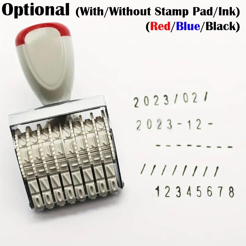 8-digit Numbering Stamp Roller Printing Number Seal Code (Can be Used as Expiry Date Printer)