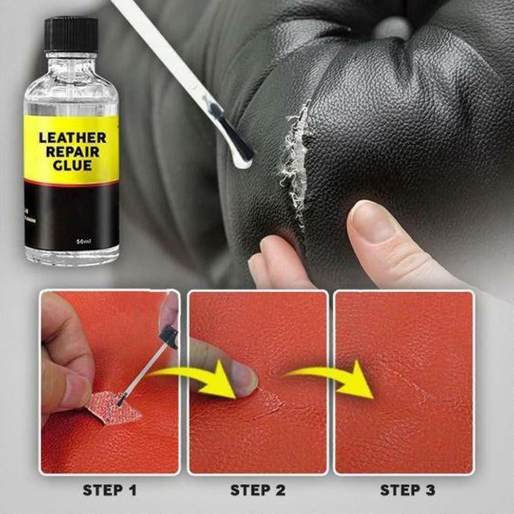 Strong Leather Repair Glue Liquid Household Car Seats Shoes Wallets Jackets Furniture Instant Adhesive Fluid Vinyl Tear