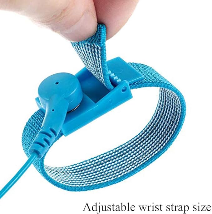 Anti Static Wrist Strap Adjustable ESD Static Band  for Working on Sensitive Electronic Devices Electrostatic Discharge Ground Wire for Phone Computer Repair
