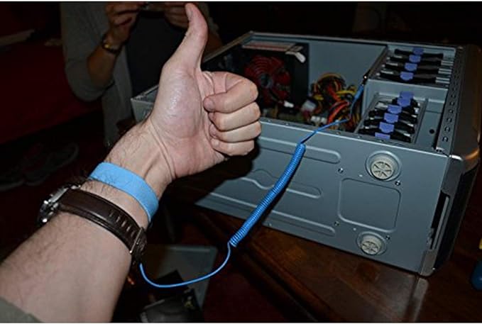 Anti Static Wrist Strap Adjustable ESD Static Band  for Working on Sensitive Electronic Devices Electrostatic Discharge Ground Wire for Phone Computer Repair