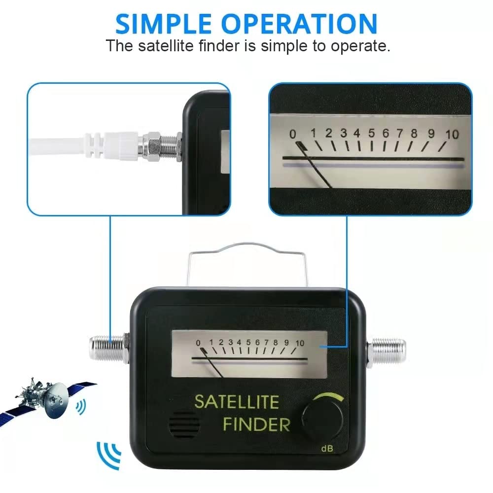 Satellite Signal Finder Meter for Signal Strength Dish, Satelite Level Display 950-2150MHz