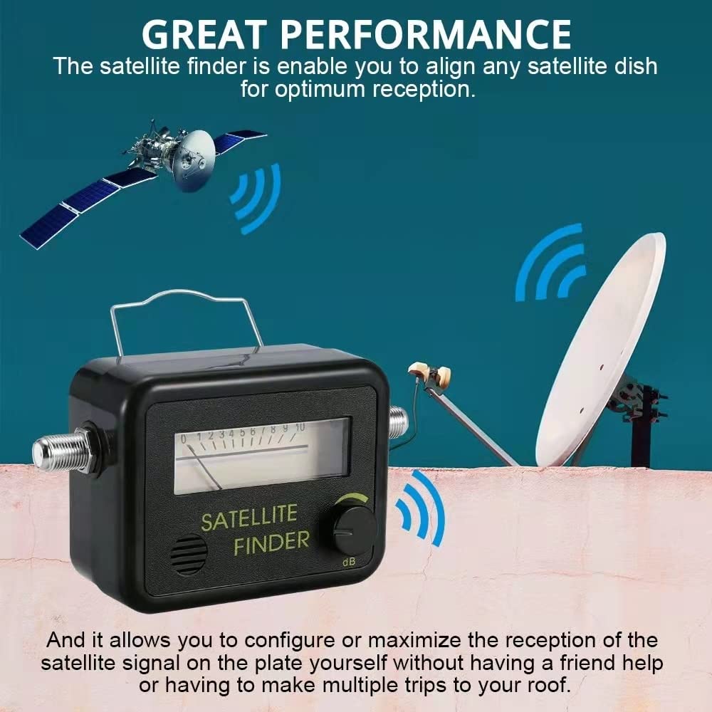 Satellite Signal Finder Meter for Signal Strength Dish, Satelite Level Display 950-2150MHz