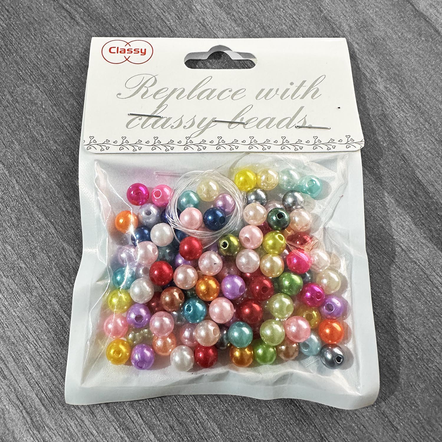 Quality Glossy ABS Imitation Pearl Beads with Hole Round Plastic Acrylic Spacer Bead for DIY Craft Jewelry Making Supplies Mix Colors