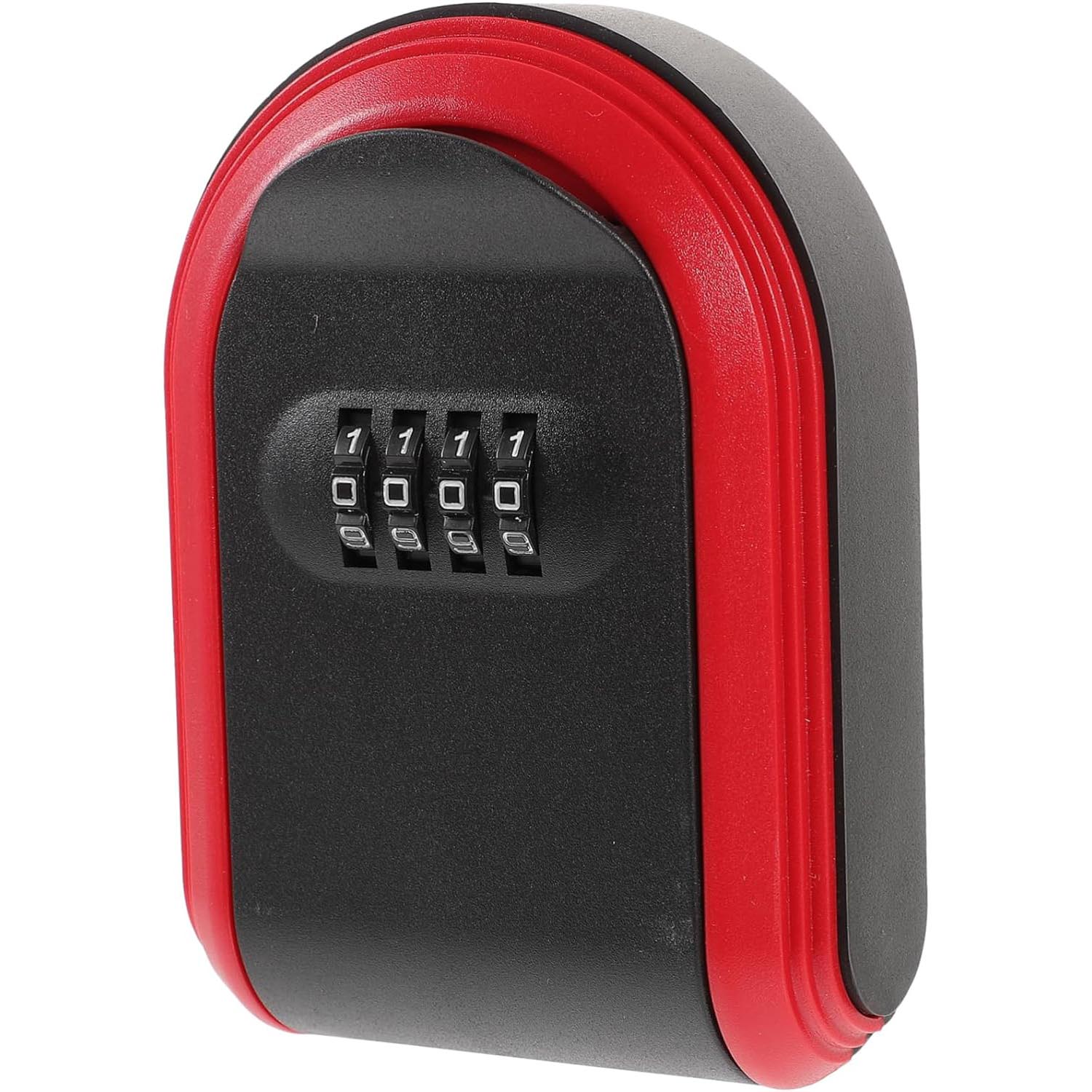 Wall Mounted Key Storage 4 Digit Combination Safe Storage Lock Box Plastic Outdoor Key Hider Box Hide a Key in the Air Hidden Keychain for Replacement Support Plastic