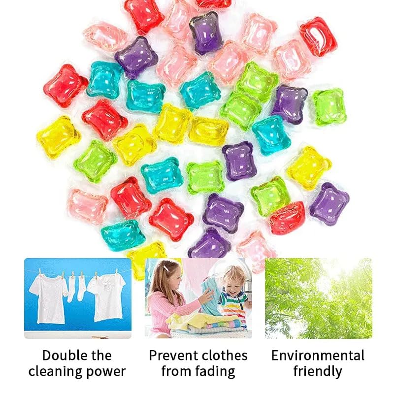 Laundry Beads for Washing Machine Liquid Detergent Capsules Pods Gel Scent Booster Cleaning Loads Tablets - For all Machines