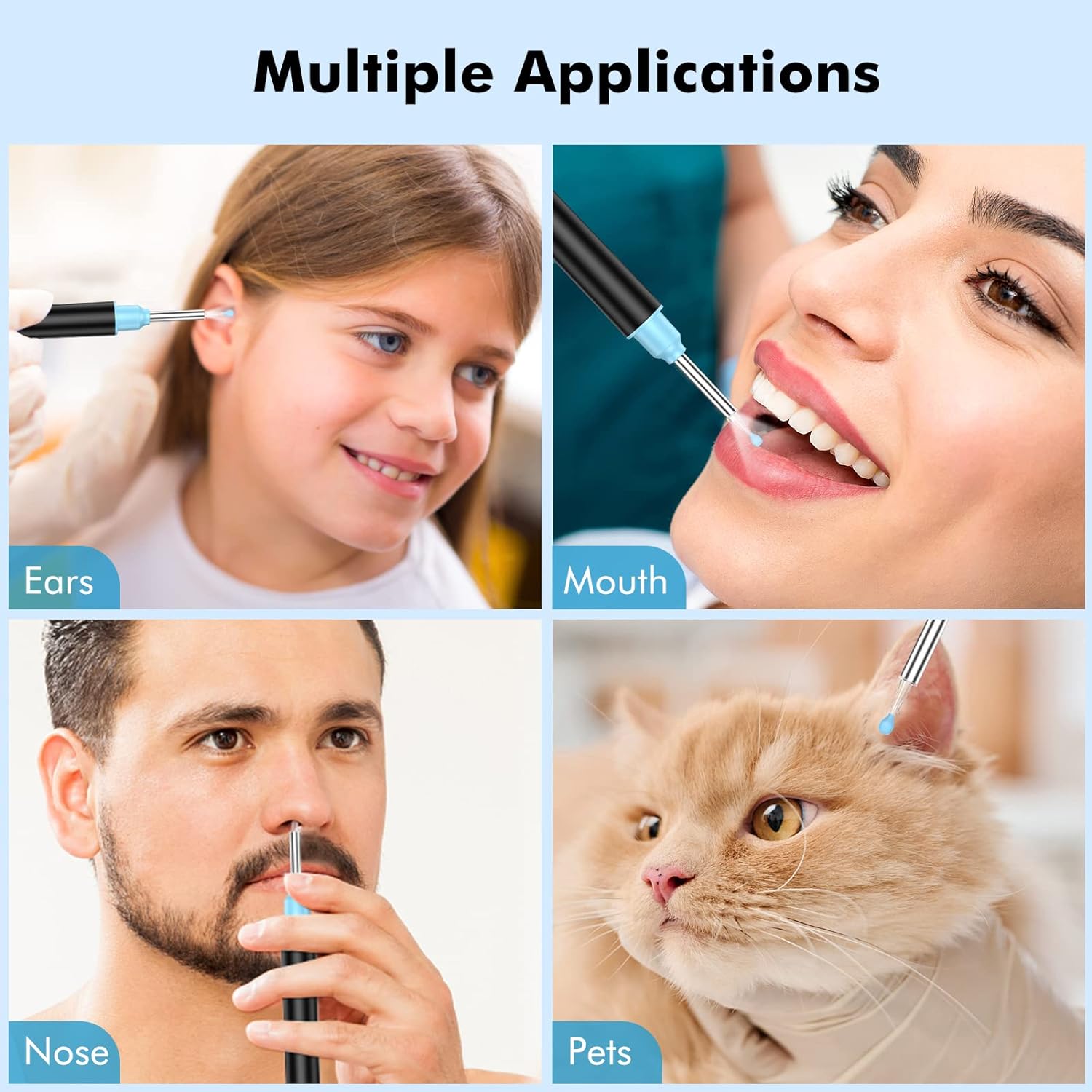 Smart Camera Wireless Ear Cleaner NE16 Wi-Fi Wax Remover HD Earwax Cleaning Stick for iPhone Android Visual Endoscope