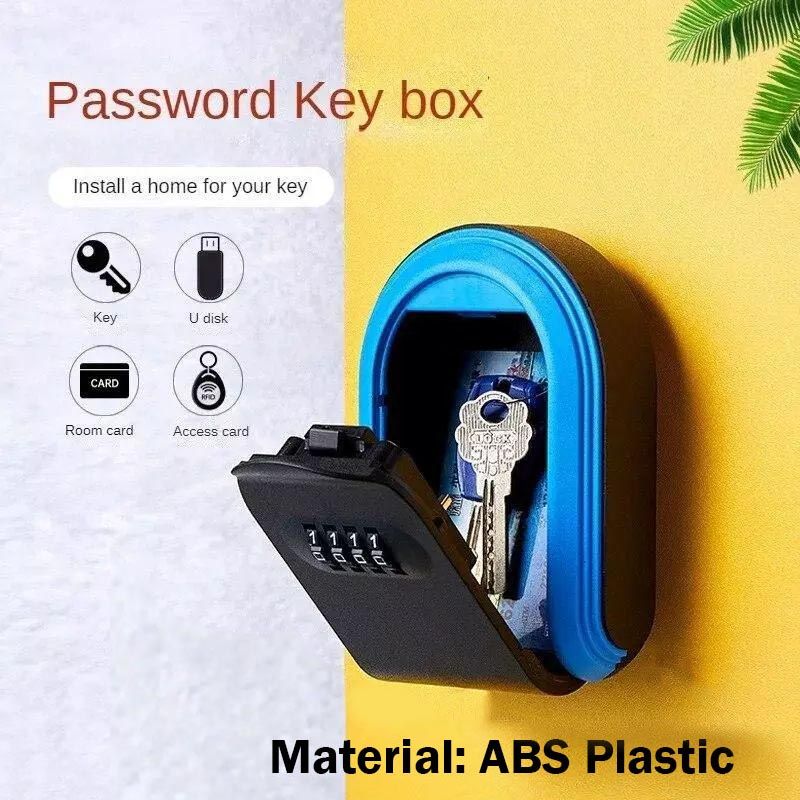 Smart Code Password Key Lock Box Fully Plastic Storage Wall-Mounted Safe