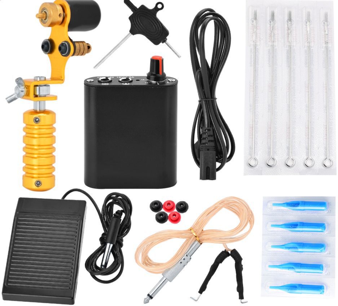 Motor Tattoo Machine Set Tattoo Beginner pedal Set Tattoo Machine Tattoo Equipment