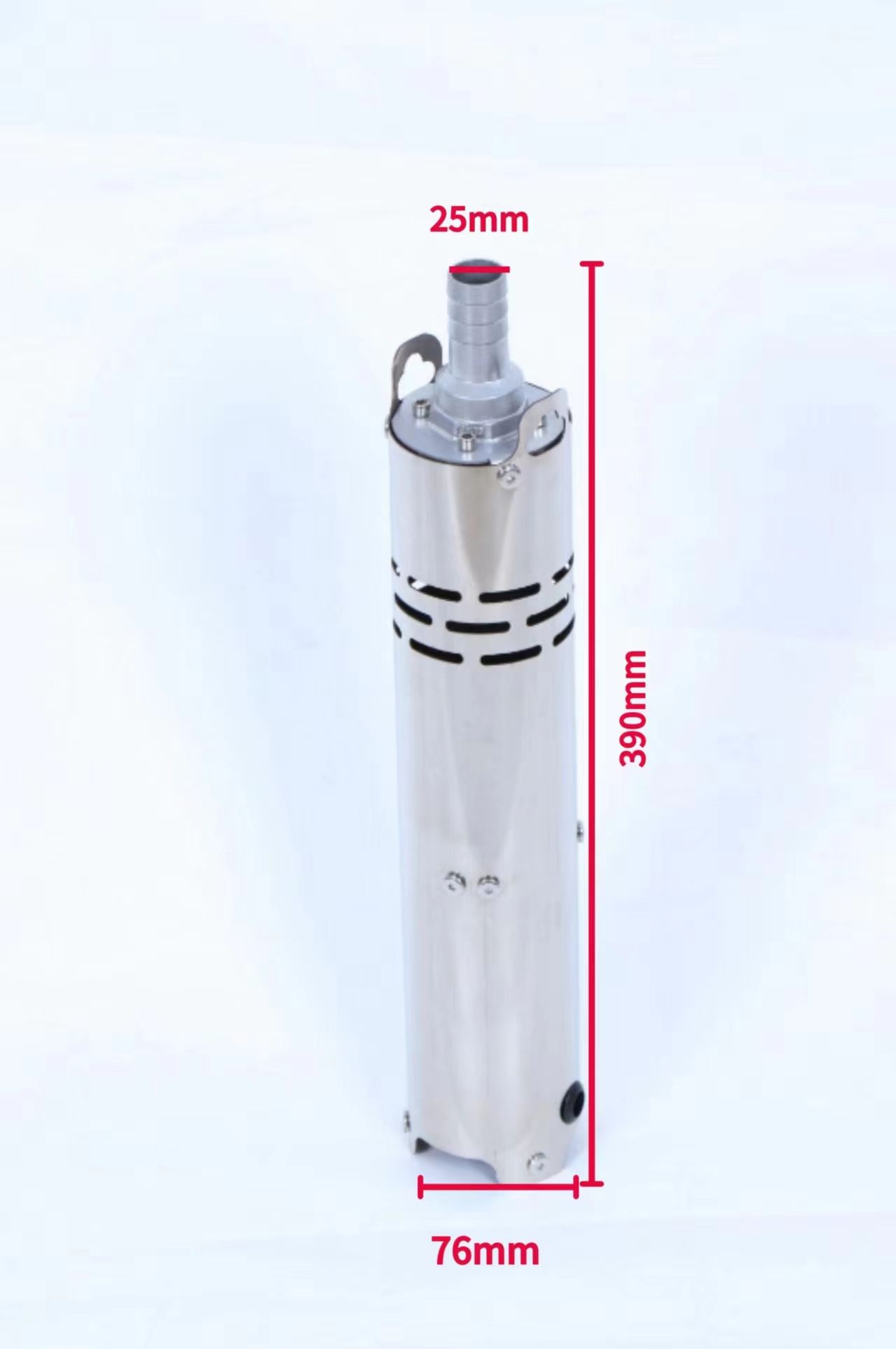 DC24V, head 40m, brushless stainless steel solar water pump, submersible deep well with built-in MPPT controller for agricultural irrigation