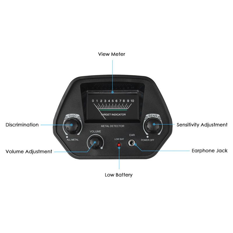 Metal Detector MD-4030 Waterproof Metal Detector Underground Search Coil,high Accuracy Adjustable Height