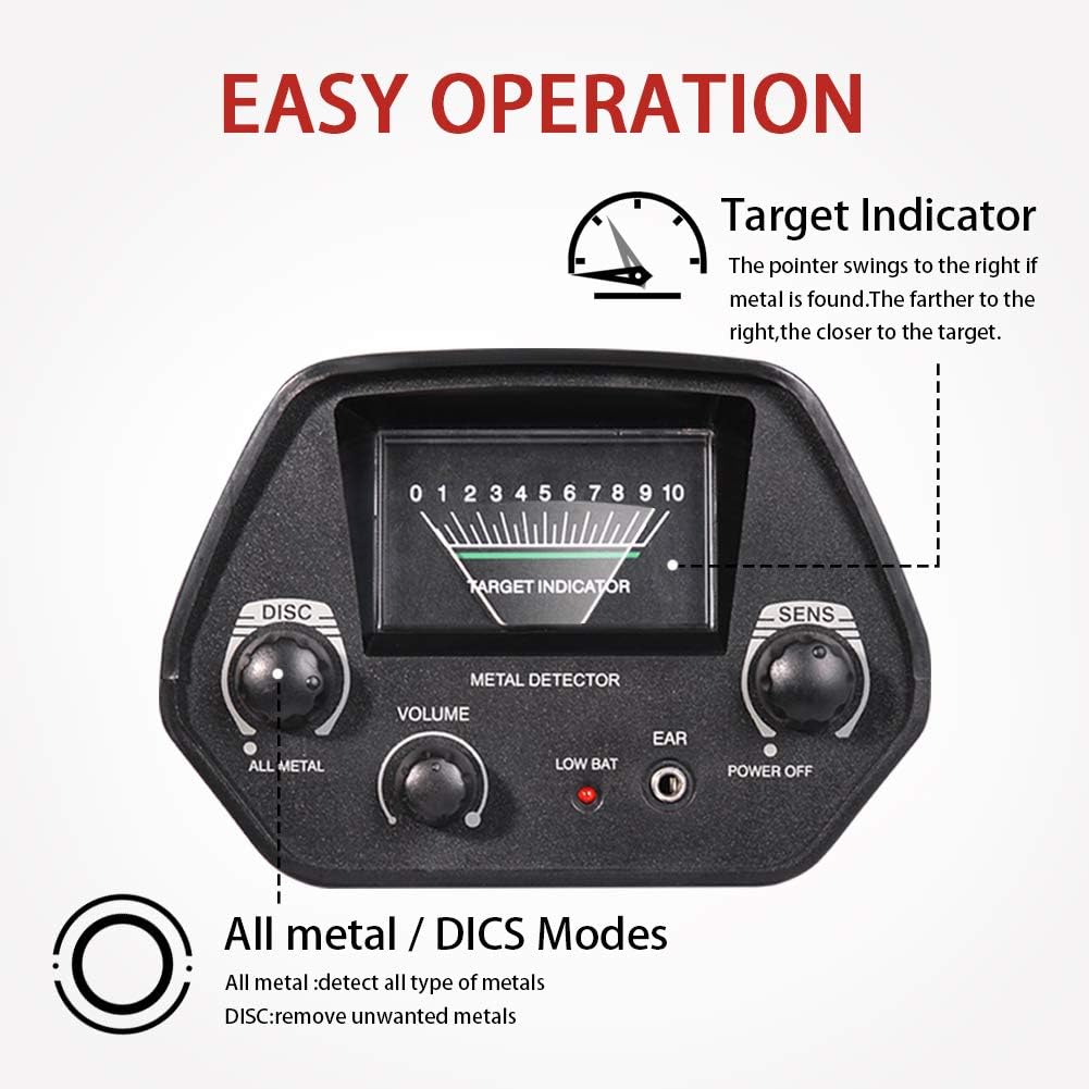 Metal Detector MD-4030 Waterproof Metal Detector Underground Search Coil,high Accuracy Adjustable Height