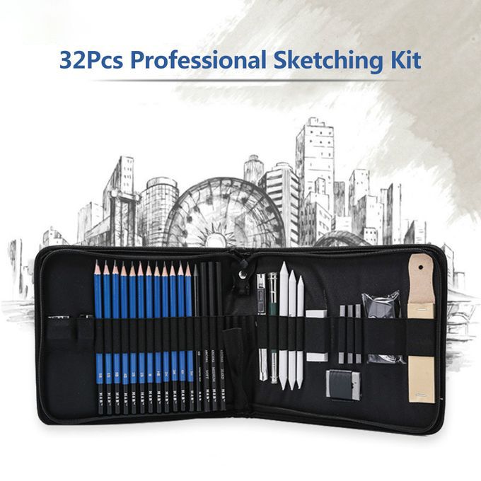 32pcs/Set Professional Drawing Sketch Pencil Kit
