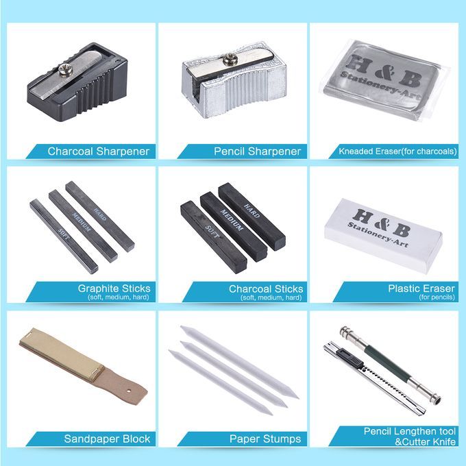 32pcs/Set Professional Drawing Sketch Pencil Kit