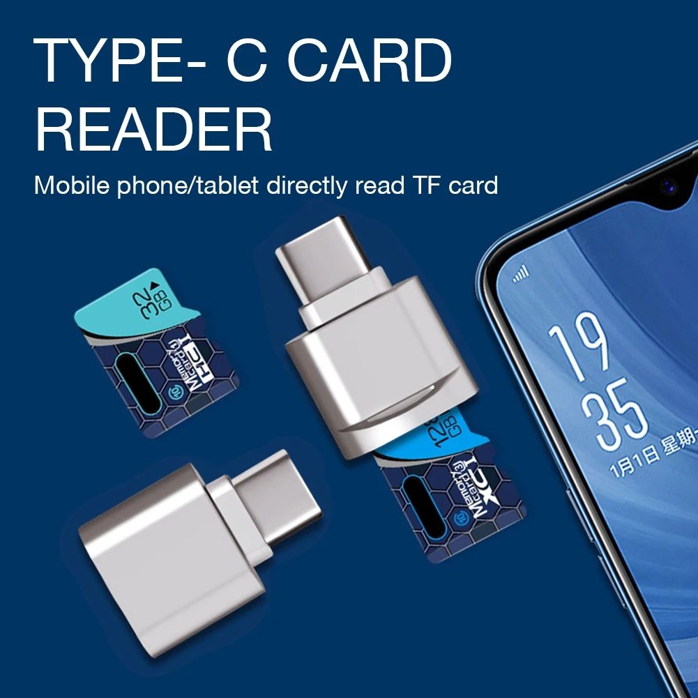 New 3.1 USB Type C To Micro-SD TF Adapter OTG Cardreader Mini Card Reader Smart Memory Card Reader For Laptop Samsung Huawei