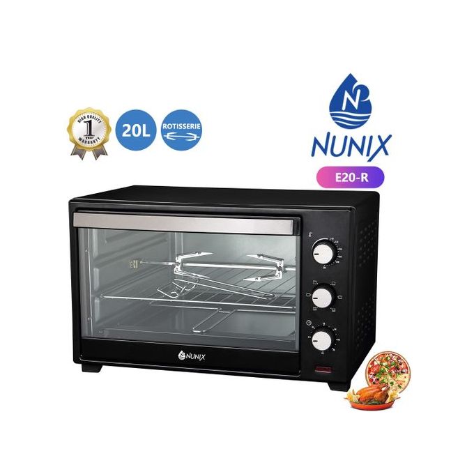 Nunix Electric Oven With Rotisserie, Electric 20 Litres