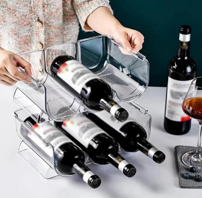 Stackable Wine Rack Wine Glasses Holder Bottle Holder
