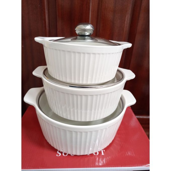 3pcs Ceramic Serving Dishes/ Casseroles